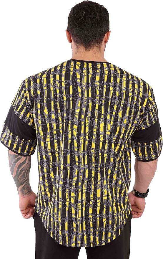 Men's T-Shirt Oversize | Bodybuilding and Fitness Workout Rag Top, Cotton Active Wear Shirt