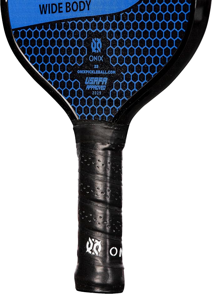Onix Graphite MOD Z5 Carbon Fiber Pickleball Paddle with Wide-Body Shape. Honeycomb Core, Graphite Face & Cushion Comfort Pickleball Paddle Grip