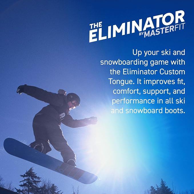 The Eliminator Ski Shin Guards for Skiing, Adult Ski Shin Guards for Skis and Snowboard Boots, Foam Pads to Reduce Discomfort, Boot Volume Reducer & Protector for Men & Women