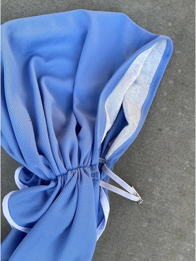 Dry Fit Pretied Activewear Head Scarf, Non-Slip Velvet Band Attached, Lightweight Adjustable Headcover