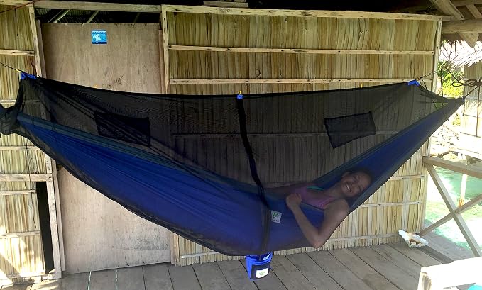 Hammock Bliss Net Cocoon Ultralight -The Ultimate Lightweight Hammock Bug Net Canopy for Your Camping Hammock with Insect Proof No See Um Mesh – Make Hammock Camping A Bug Free Experience