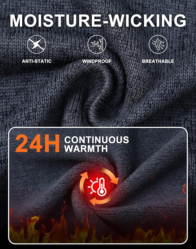 Pioneer Camp Men's Fleece Jackets Full Zip Lightweight Winter Warm with Zipper Pockets Athletic Camping Outwear Coat