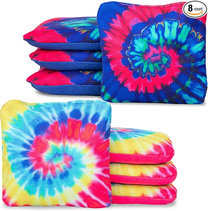 Play Platoon Pro Cornhole Bags Set of 8 - Professional Dual Sided Slick and Sticky Side Competition Corn Hole Bags - Tournament Series