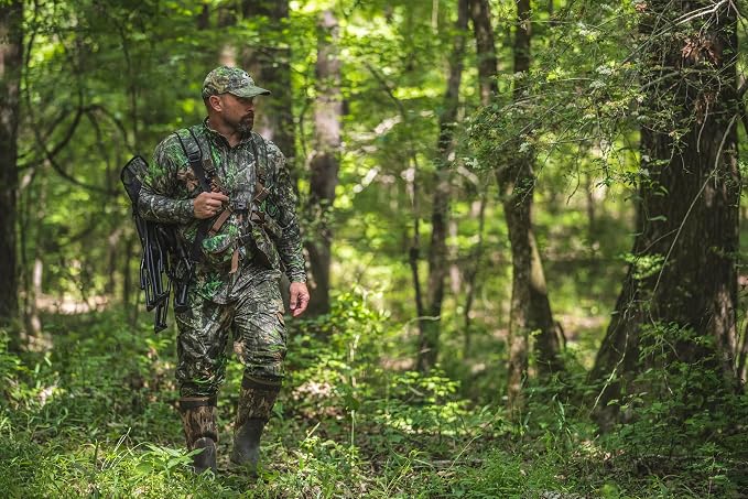 Mossy Oak Men's Men's Tibbee Technical Lightweight Camo Hunting Shirt
