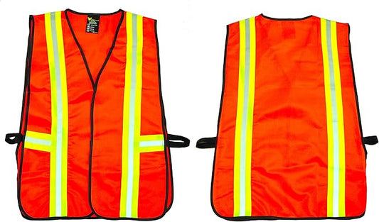 G & F Products High Visibility Reflective Safety Vest, One Size, Machine Washable Work Vest for Jobsite Safety