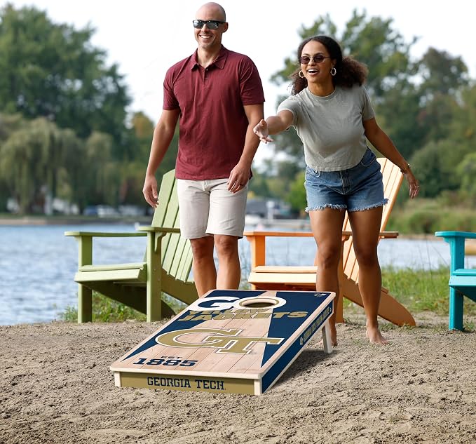 YouTheFan NCAA 2’ x 4’ Professional Wood Cornhole Game