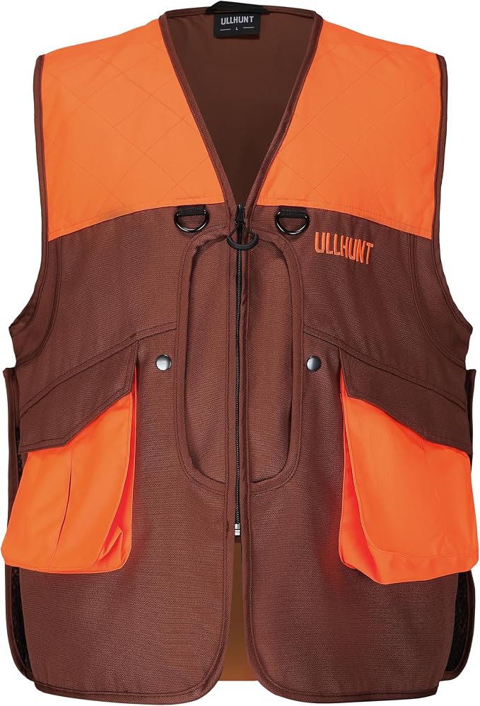 UIIHUNT Upland Hunting Vest, Bird Game Vest with Front Pockets & Back Game Pouch, Lightweight Field Vest for Men and Women