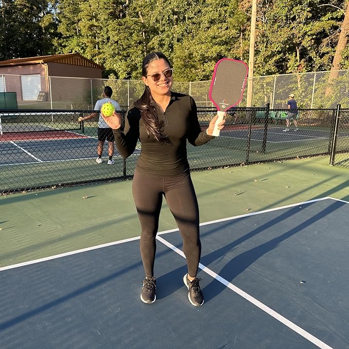 Pickleball Paddle,Pickleball Paddles-3K Raw Carbon Fiber Pickle Ball Paddle Surface with Great Grit & Spin,T700 Pickleball Racket with Excellent Power,Control and Balance,USAPA Approved