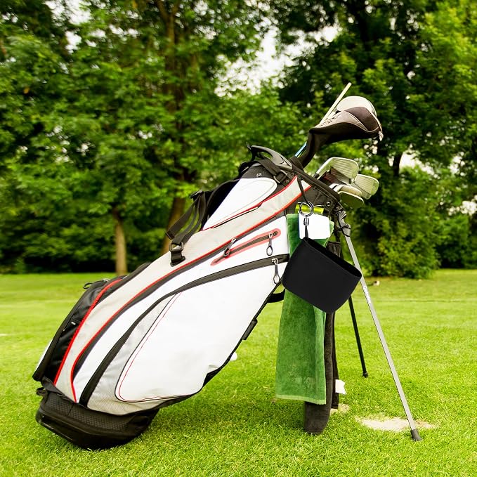 MOSTY Golf Club & Ball Cleaner Bag,Durable Golf Club Cleaning Kit and Ball Washer Pouch,Club Cleaner for Golf Bag, Golf Gifts for Men Women Golfers Him Unique, Essential