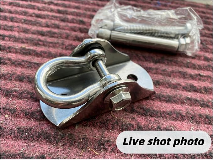 SELEWARE Heavy Duty Swing Hanger Stainless Steel Swing Hooks Ceiling Mount Swing Hardware for Porch Swing Set Hammock Chair Heavy Bag Yoga Silk