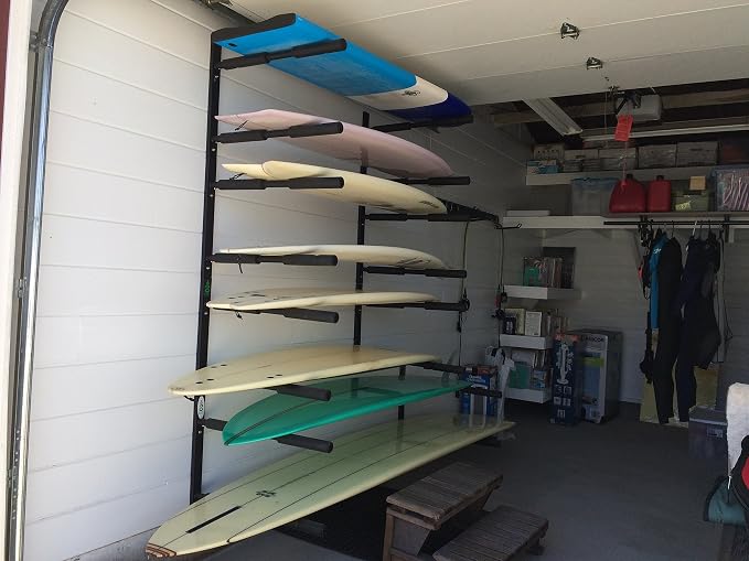 COR Surf Double Board Surfboard Rack | High Performance SUP Wall Mount for Paddleboard or Surfboard SUP and Longboard Wall Shelf