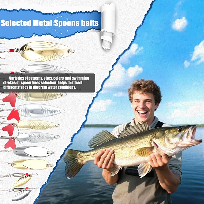 EXAURAFELIS Fishing Gear Fishing Lures All-in-one Tackle Box Minnow Crankbait Spinnerbaits VIB Jigs Hooks Paddle swimbaits Frog Lure Spoon Sinking Lure for Bass Trout Walleye Redfish