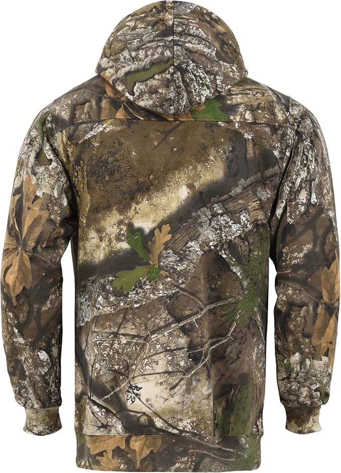 Bell Rangers Realtree APX Camo Hoodie Men & Women - Premium Fleece Hunting Gear with Zippered Pocket