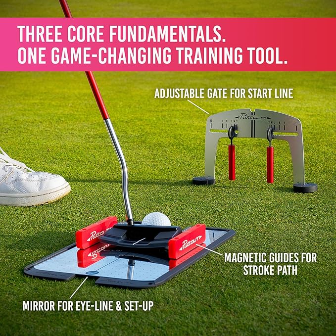 PuttOUT Magnetic Putting Mirror with Adjustable Gate