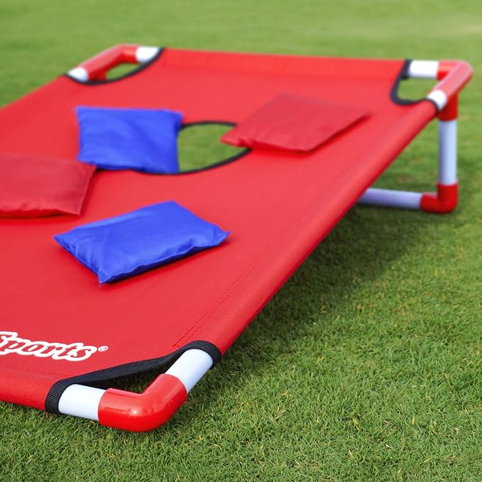 GoSports Portable Cornhole Set with Carry Case - Outdoor Lawn Bean Bag Toss Game for Adults and Family - Beach, Camping, Yard Games & More