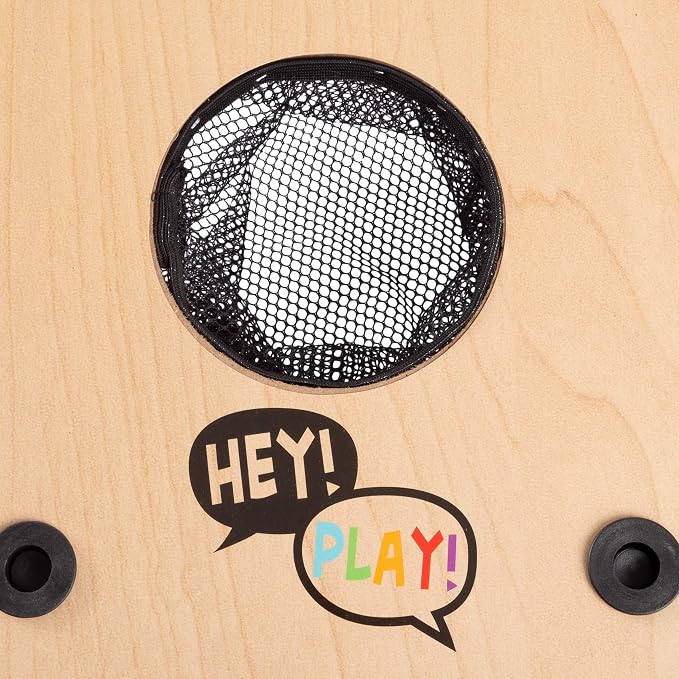 HEY! PLAY! 2-in-1 Washers Game and Bean Bag Toss Set - Indoor or Outdoor Classic Wooden Team Backyard and Tailgate Party Games for Kids and Adults