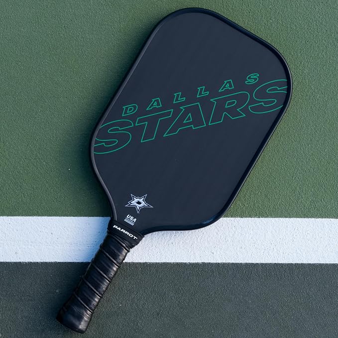 Team Golf Parrot Paddles NHL Dallas Stars Pro-Formance Pickleball Paddle (Wordmark)