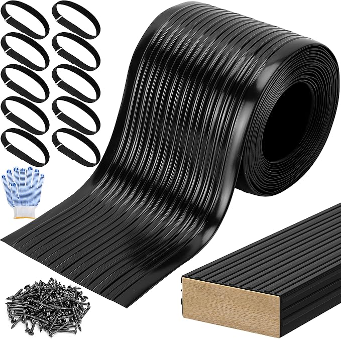 DECOHS 26 Ft Roll of 2 x 4 inch Boat Trailer Bunk Wrap Kit, PE Waterproof Boat Trailer Bunks Carpet, Replacement Synthetic Bunk Board Cover with Install Screw & Strap for Loading & Unloading Boats