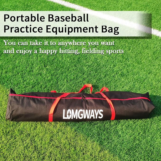 7x7ft/8x8ft Baseball Softball Net with Steel Frame for Batting, Hitting, Pitching, Portable Baseball Batting Net with Carry Bag, Great for All Levels