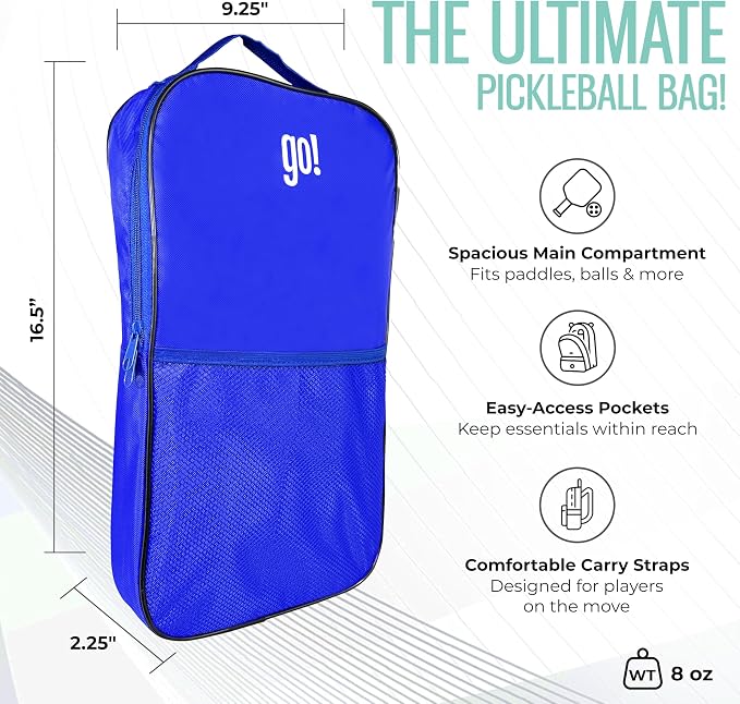 Pickleball Paddle Single and Set – USAPA Approved Lightweight Paddles, Fiberglass Surface, 13mm Honeycomb Core, Outdoor Balls & Carry Bag
