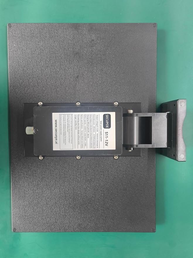 SECUPOE 20Watt Solar Panel with 26000mAh Battery – 12VDC Output, Fast Charging, IP65 Waterproof, Ideal for Security Cameras, Outdoor Lights & More