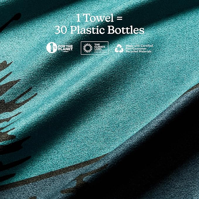 Nomadix Original Towel - National Parks- Perfect for Beach, Pool, Travel, Camping, Yoga - Made with Recycled Materials - Super Absorbent - Sand Resistant