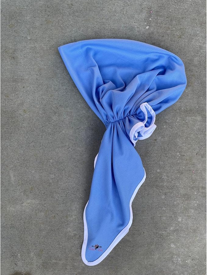 Dry Fit Pretied Activewear Head Scarf, Non-Slip Velvet Band Attached, Lightweight Adjustable Headcover