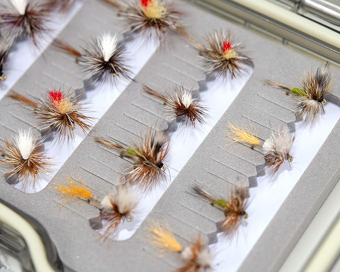 Outdoor Planet Premium Fly Fishing Flies Assortment, 12/24 /48 /66pcs Dry/Wet/Nymph/Streamer Flies, Trout/Bass/Panfish/Salmon Fishing Flies