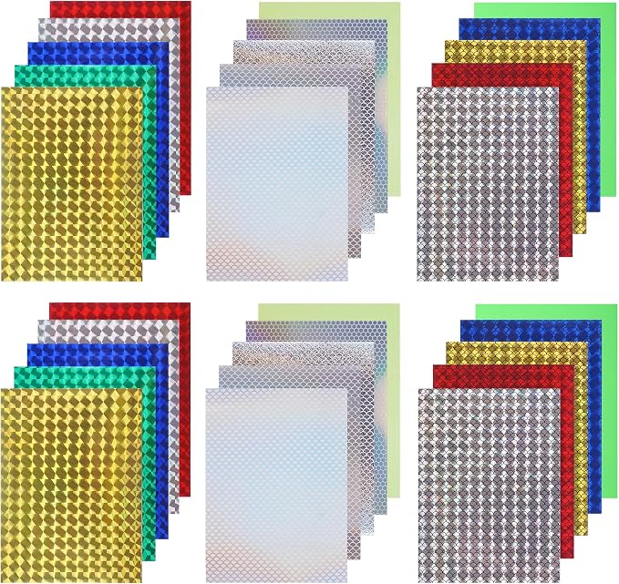 Fishing Lure Tape Stickers,15/30pcs Reflective Fish Scales Lures Bait Sticker Holographic Adhesive Film Flash Lure Tape for DIY Fishing Lures Making Accessories Crafts Tool