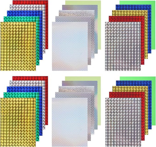 Fishing Lure Tape Stickers,15/30pcs Reflective Fish Scales Lures Bait Sticker Holographic Adhesive Film Flash Lure Tape for DIY Fishing Lures Making Accessories Crafts Tool