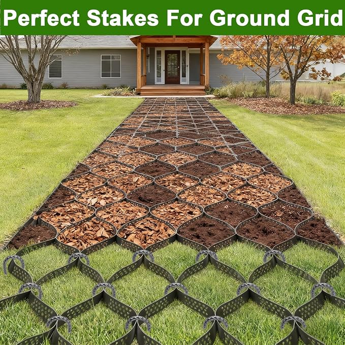 AAGUT Rebar Stakes 12 Inch 16 Pack, J Hook Premium Black Coated Ground Garden Anchors Heavy Duty, Superior Rust Resistance Chain Link Fence Stakes for Camping Tent, Inflatables, Lawn Decor