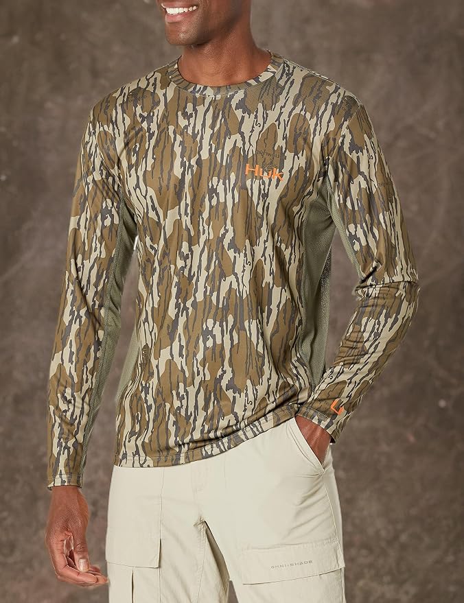 HUK Men's Icon X Long Sleeve Shirt, Performance Fishing Shirt