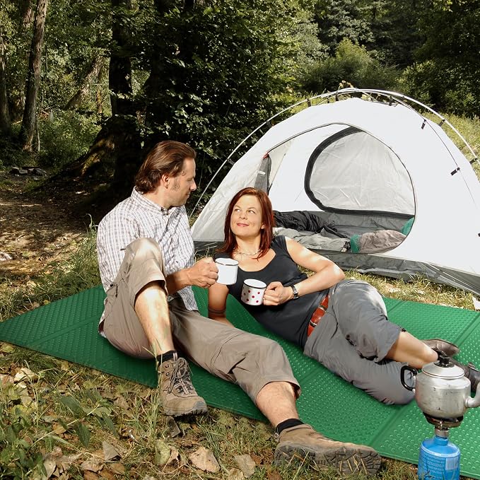 REDCAMP Foldable Foam Camping Pads for Sleeping, Waterproof Closed Cell Foam Camping Sleeping Pad - Ultra-Lightweight for Hiking & Backpacking, R-2.1 Insulated, Royal Blue/Grey/Green/Brown/Khaki