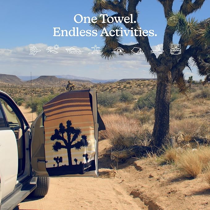 Nomadix Original Towel - National Parks- Perfect for Beach, Pool, Travel, Camping, Yoga - Made with Recycled Materials - Super Absorbent - Sand Resistant