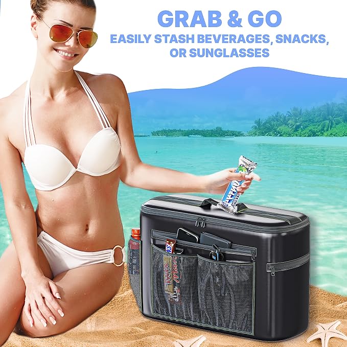 TidyFriend Kayak Cooler Behind Seat, Waterproof Cooler for Kayaking, Kayak Accessories Cooler Bag, Compatible with Lawn Chair Seat, Portable Ice Chest, Keeps Drinks Cold, Travel, Beach, Lunch