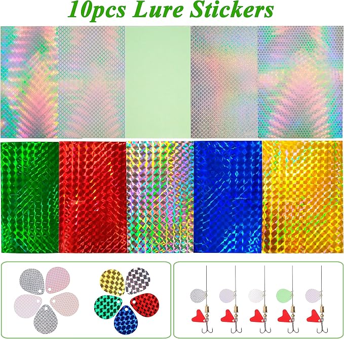 Spinner Making Kit Fishing Lure Making Kit DIY Fishing Lures Spinnerbaits Spoon Rigs Making Kit Colorado Spinner Blades Lure Making Make Your Own Lures for Bass Trout Walleye