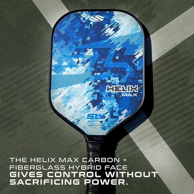 Selkirk Sport SLK Helix Pro Pickleball Paddle | Thermoformed Carbon Fiber Pickleball Paddles with Carbon Fiber & Fiberglass Hybrid Face | Unmatched Control