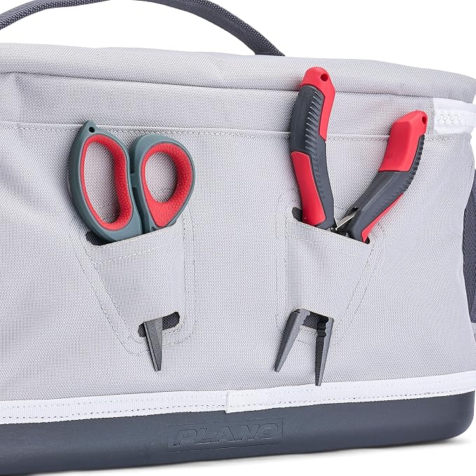 Plano Weekend 3700 Tackle Bag, Cutting-Edge Fishing Tackle Bag, Molded Waterproof Base, Spacious Storage, Die Cut Tool Sleeves, Daisy Chain Attachment Points