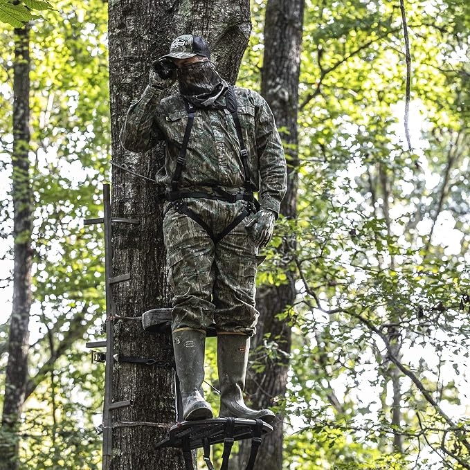 Mossy Oak unisex-adult mens Men's Long Sleeve Camo Hunting Shirts Cotton Mill
