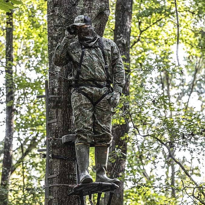 Mossy Oak unisex-adult mens Men's Long Sleeve Camo Hunting Shirts Cotton Mill