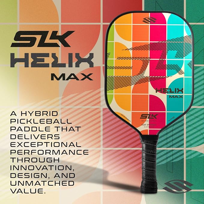 Selkirk Sport SLK Helix Pro Pickleball Paddle | Thermoformed Carbon Fiber Pickleball Paddles with Carbon Fiber & Fiberglass Hybrid Face | Unmatched Control