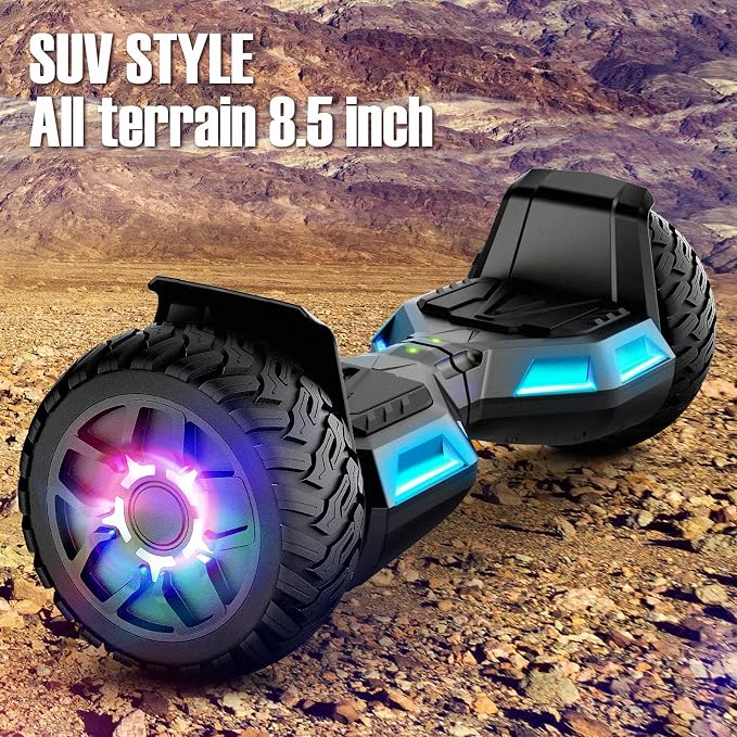 LIEAGLE Hoverboard, 6.5" Self Balancing Scooter Hover Board with Bluetooth Wheels LED Lights for Kids Adults