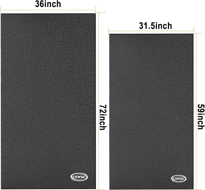 CXWXC Bike Trainer Floor Mat for Indoor Riding - Health & Fitness PVC Foam Exercise Bike Mat - Peloton Exercise Stationary Spin Bike Mat
