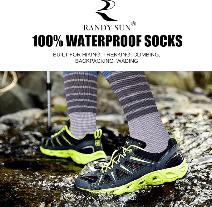 RANDY SUN Waterproof Breathable Knee High Kayaking Hunting Fishing Socks