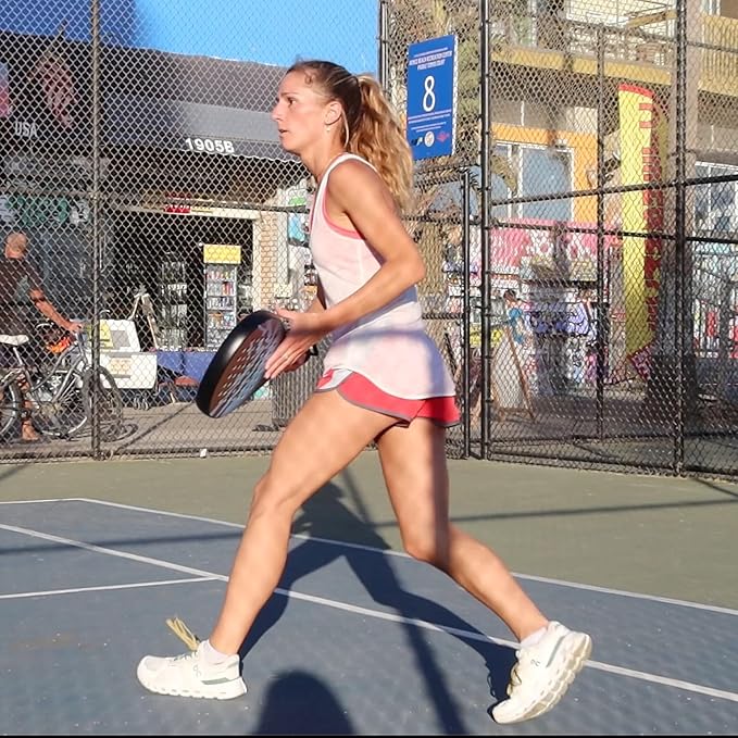 Padel Racket Carbon Fiber Surface with EVA Memory, Flex Foam Core - Lightweight Padel Racquet