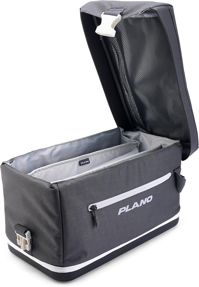 Plano Weekend Softside 3700 Tackle Bag, Cutting-Edge Fishing Tackle Bag, Molded Waterproof Base, Spacious Storage, Die Cut Tool Sleeves, Daisy Chain Attachment Points