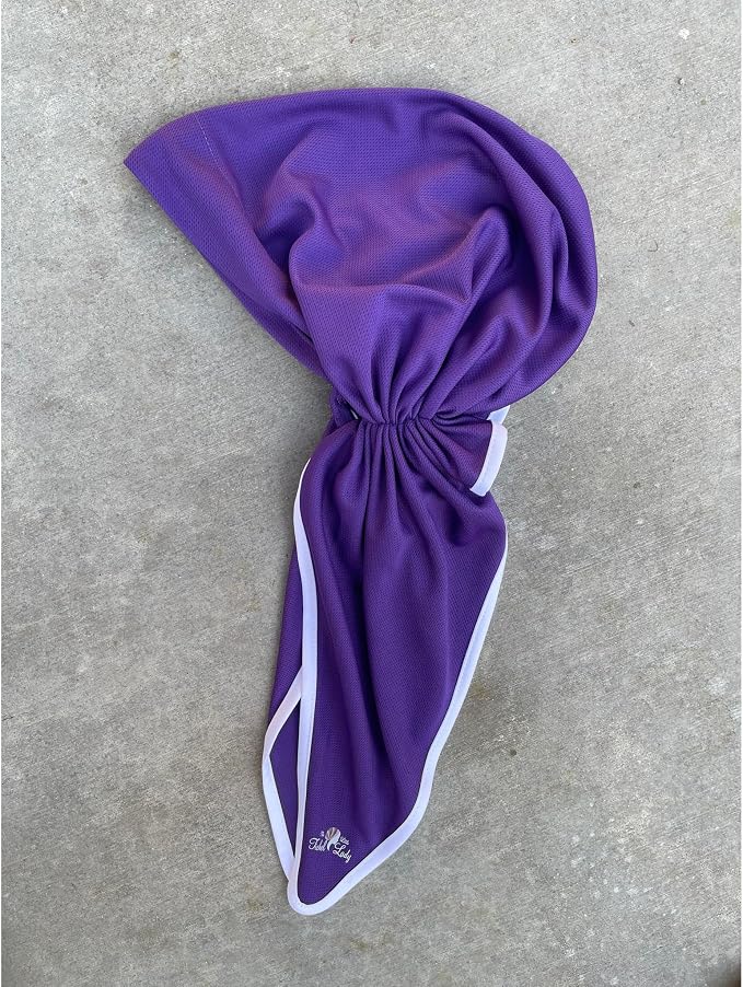 Dry Fit Pretied Activewear Head Scarf, Non-Slip Velvet Band Attached, Lightweight Adjustable Headcover