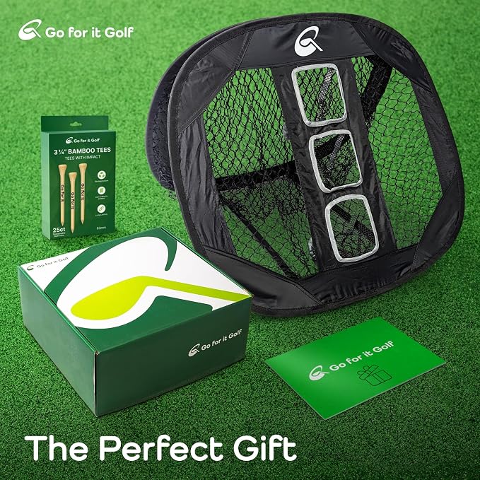 Go For It Golf Gift Box - Ultimate Golf Kit Essentials for Men & Women, Premium Golfing Accessories, Golfer Training Tools & Gear
