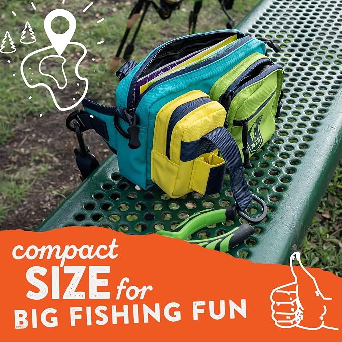 Catch Co Mystery Tackle Box Lil' Prowler Sling Fishing Lure Kit with Bonus | Multi-Color Sling Pack, Bonus Multi-Species Bait, Fishing Gear Storage, and Decal