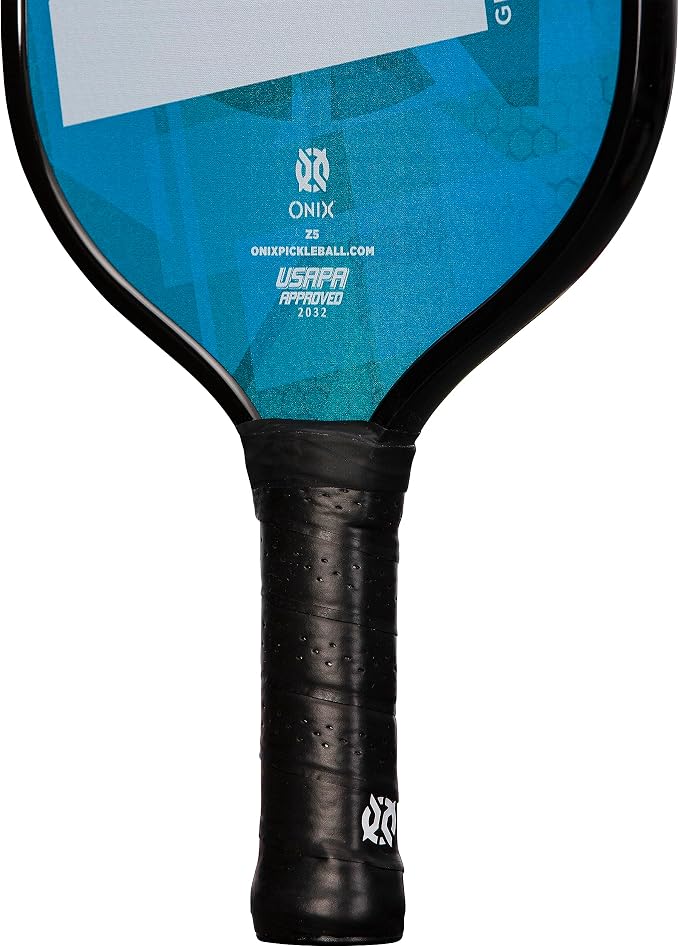 Onix Graphite MOD Z5 Carbon Fiber Pickleball Paddle with Wide-Body Shape. Honeycomb Core, Graphite Face & Cushion Comfort Pickleball Paddle Grip